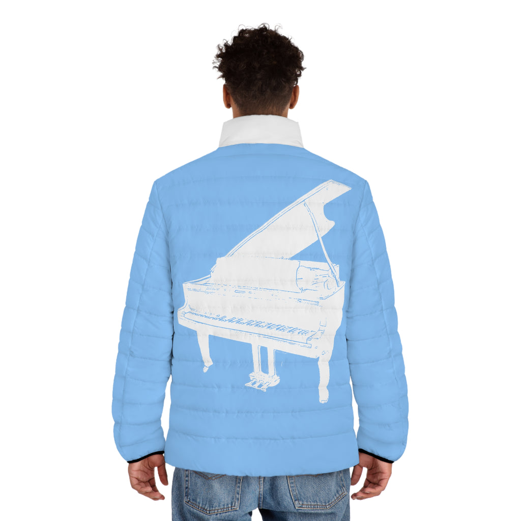 Men's Grand Piano Puffer Jacket - Blue