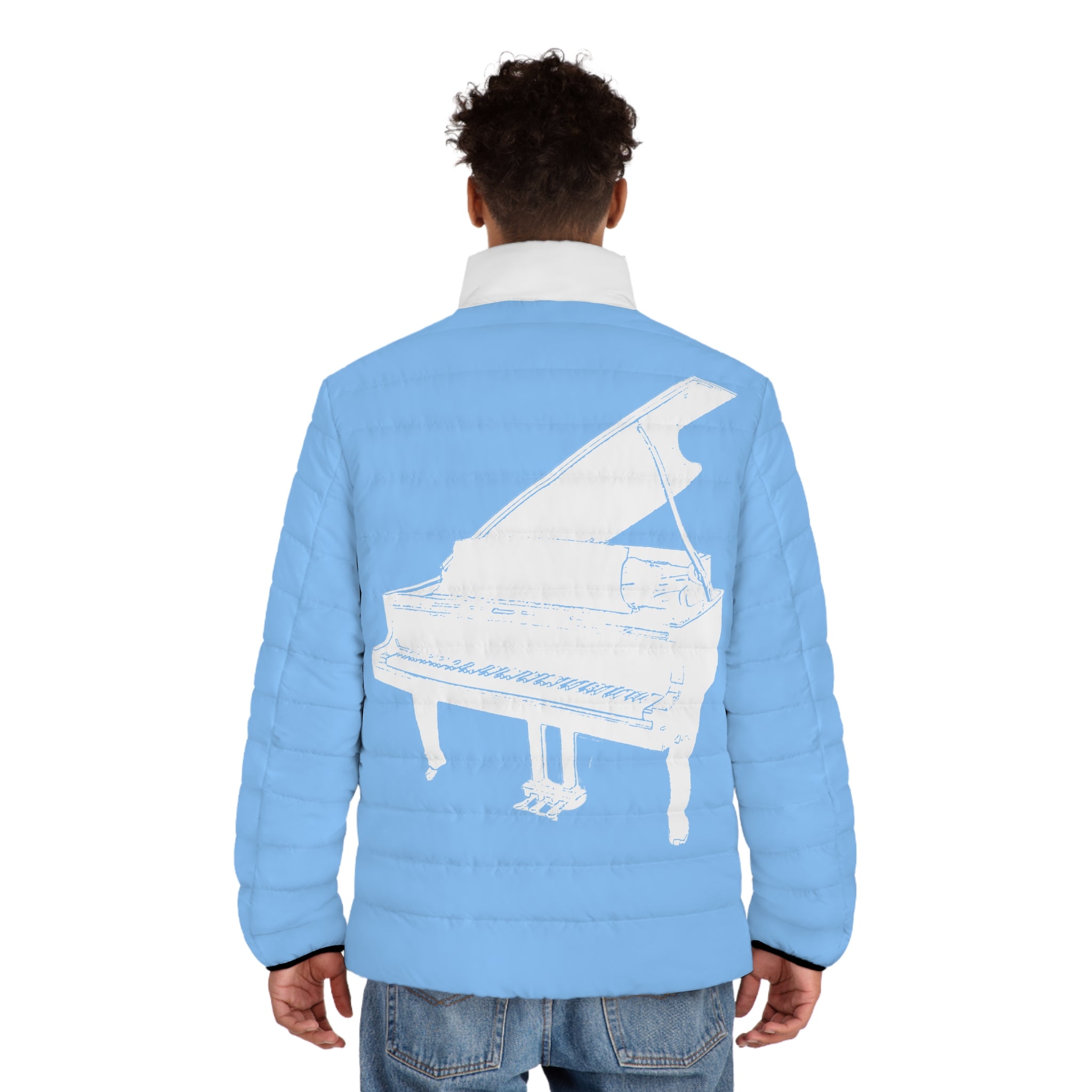 Men's Grand Piano Puffer Jacket - Blue