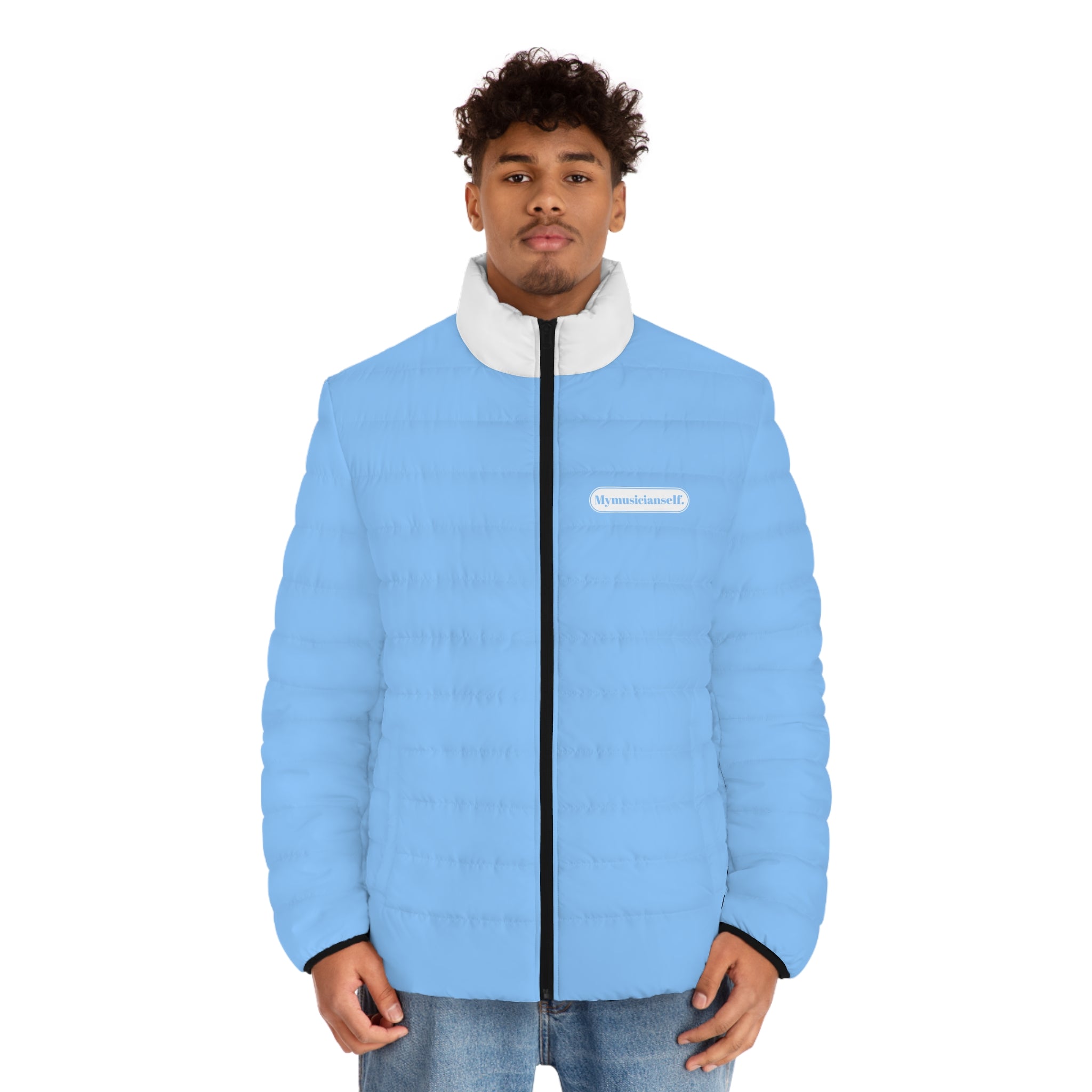 Men's Grand Piano Puffer Jacket - Blue