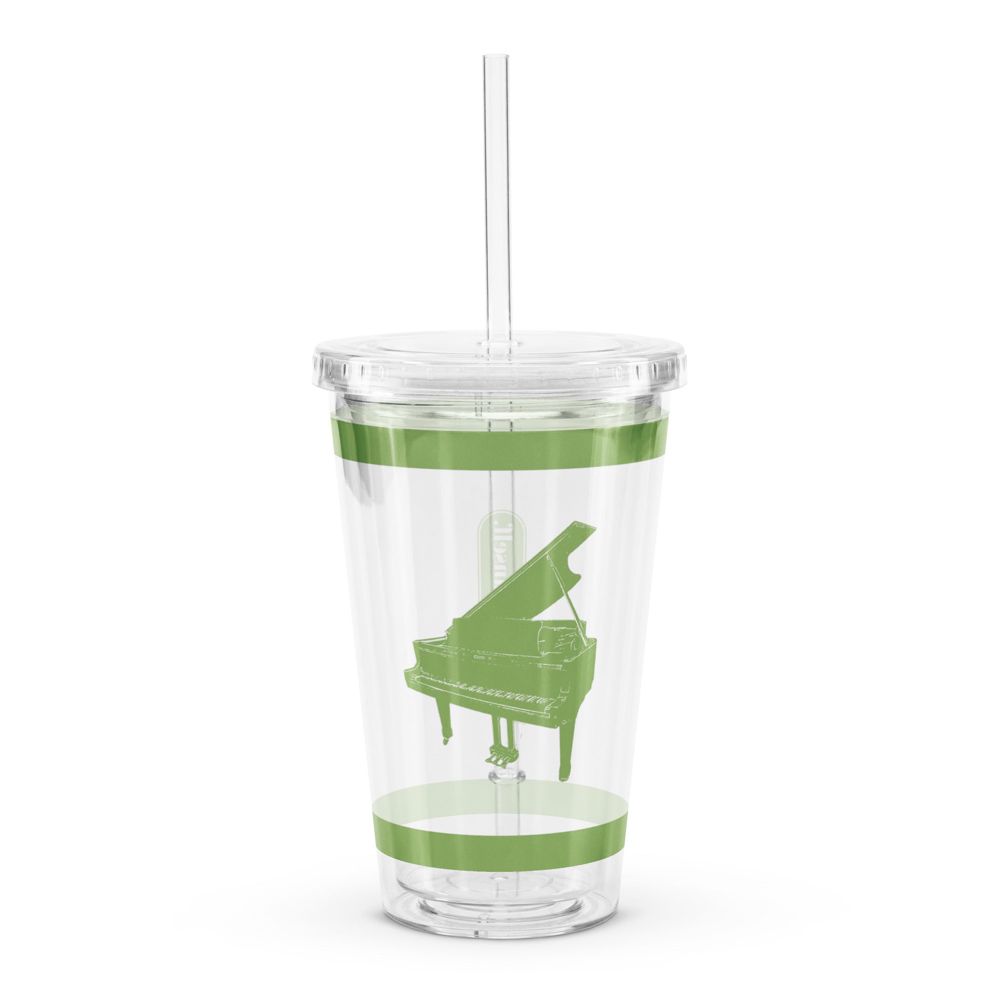 GRAND PIANO CLEAR TUMBLER - GREEN
