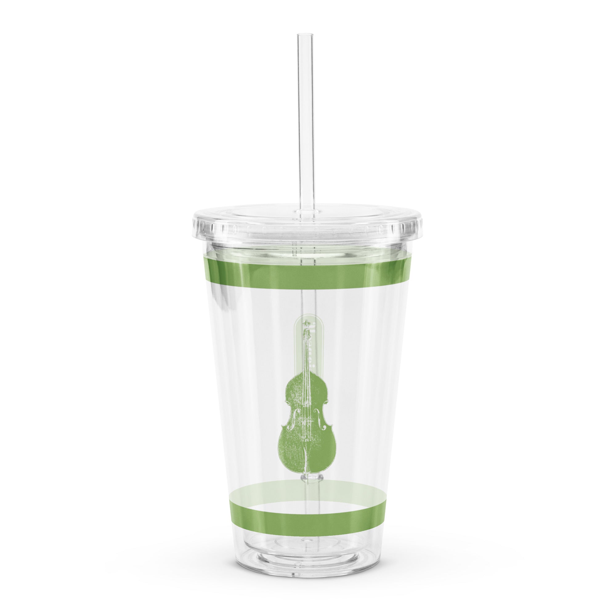 DOUBLE BASS CLEAR TUMBLER - GREEN