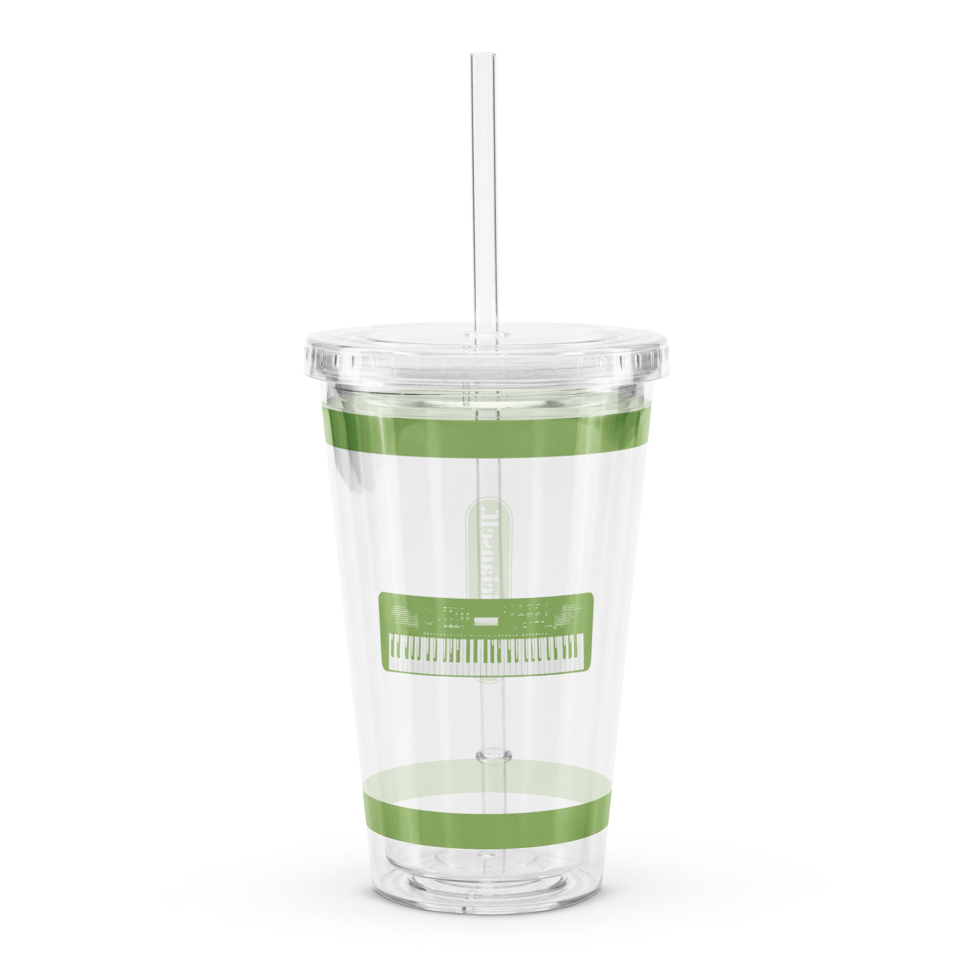KEYBOARD CLEAR TUMBLER - GREEN