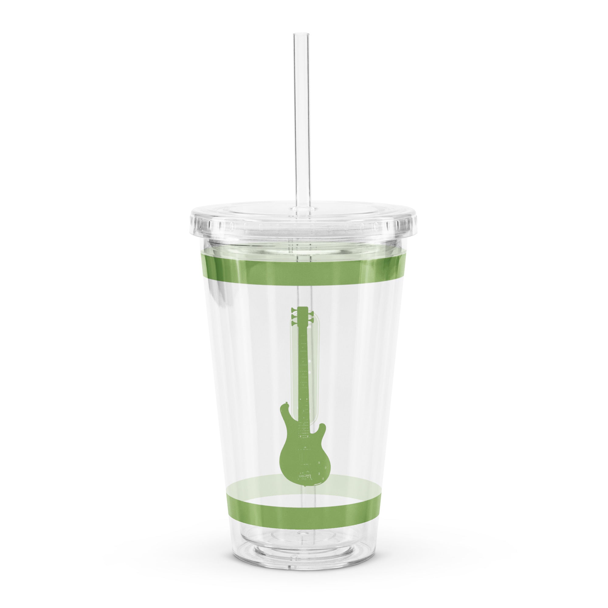 ELECTRIC BASS CLEAR TUMBLER - GREEN