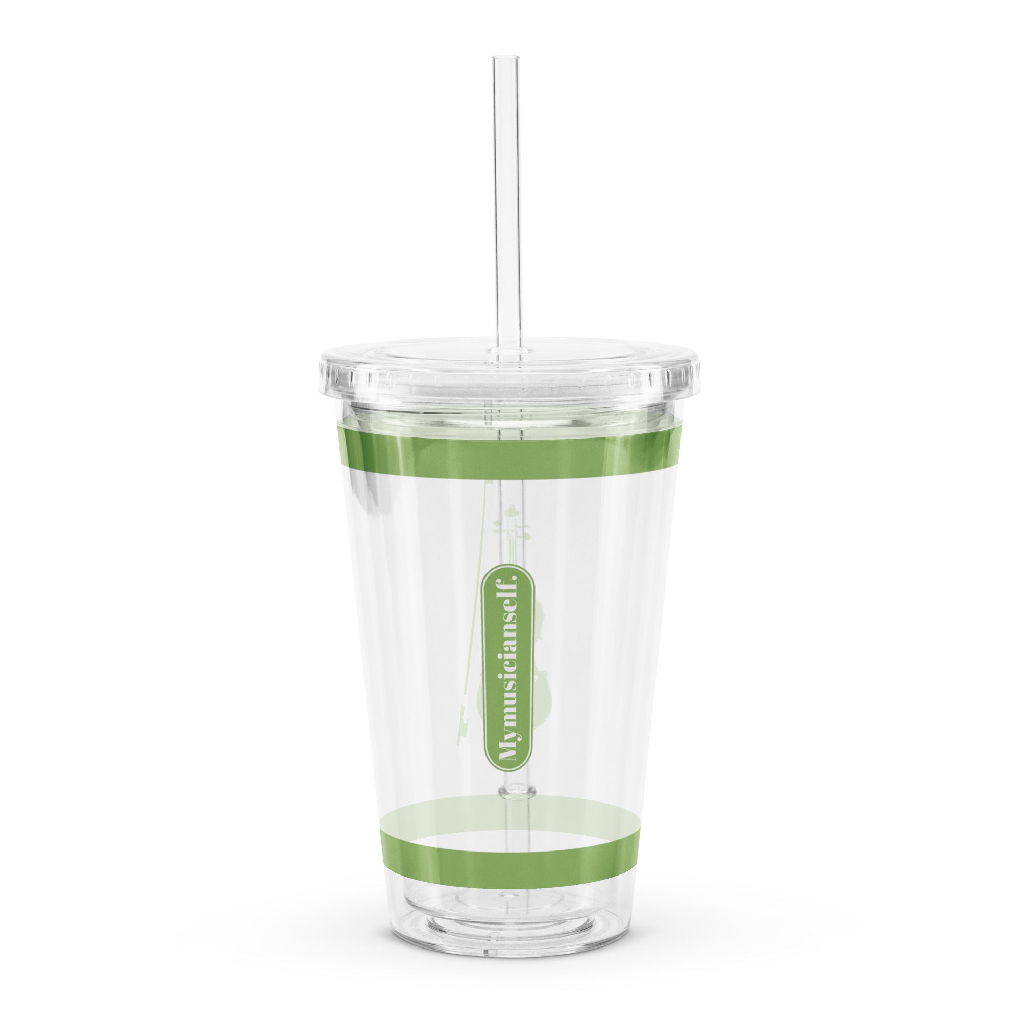 VIOLIN CLEAR TUMBLER - GREEN