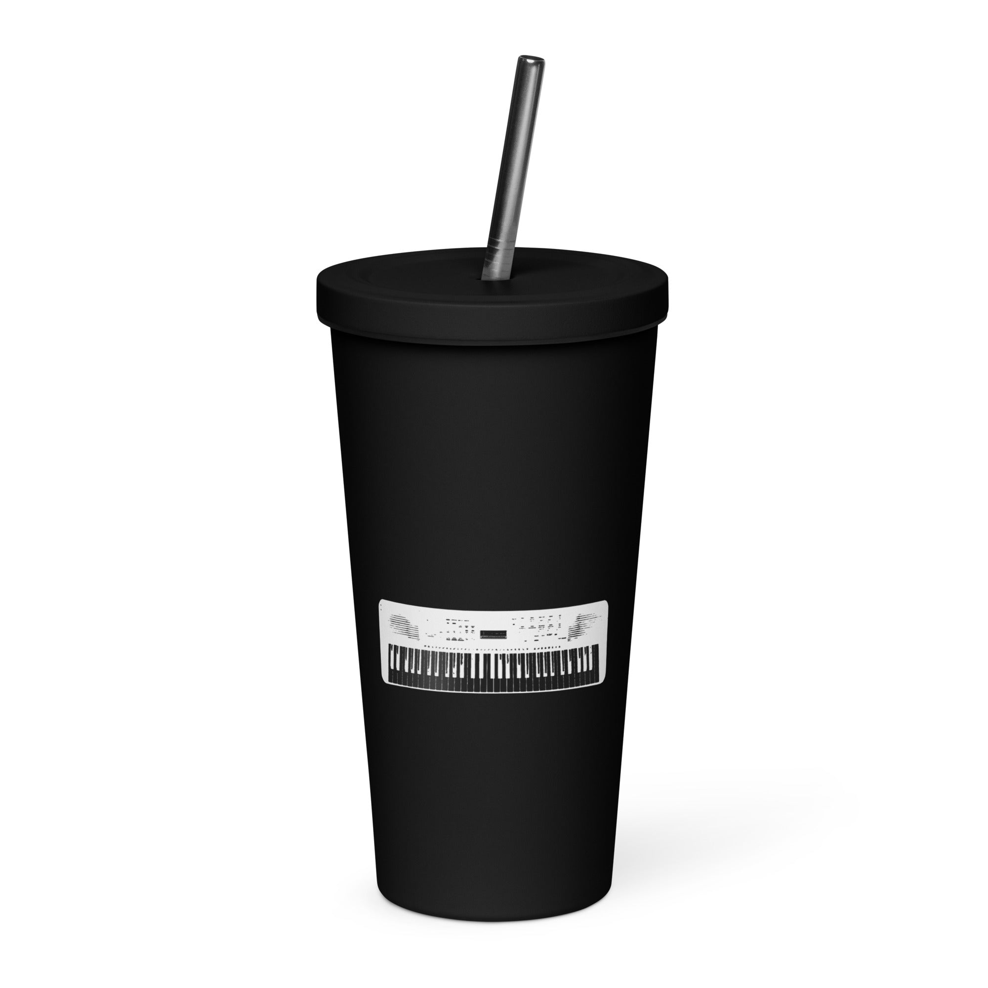 KEYBOARD INSULATED TUMBLER - BLACK