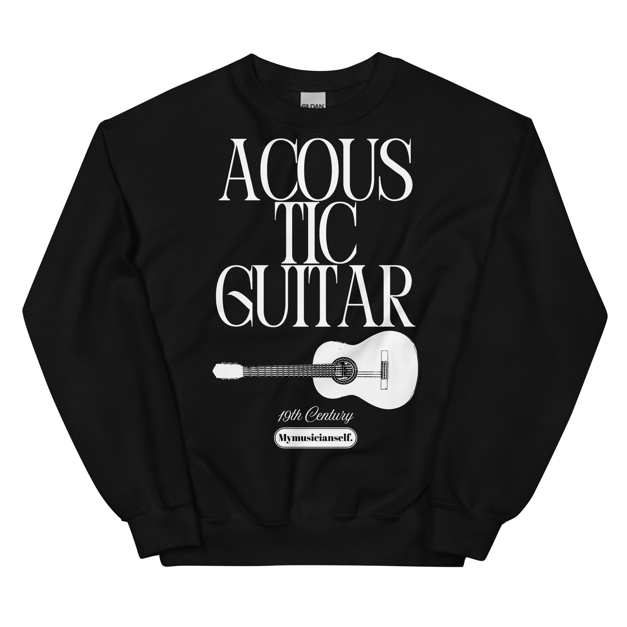 ACOUSTIC GUITAR SWEATSHIRT - BLACK