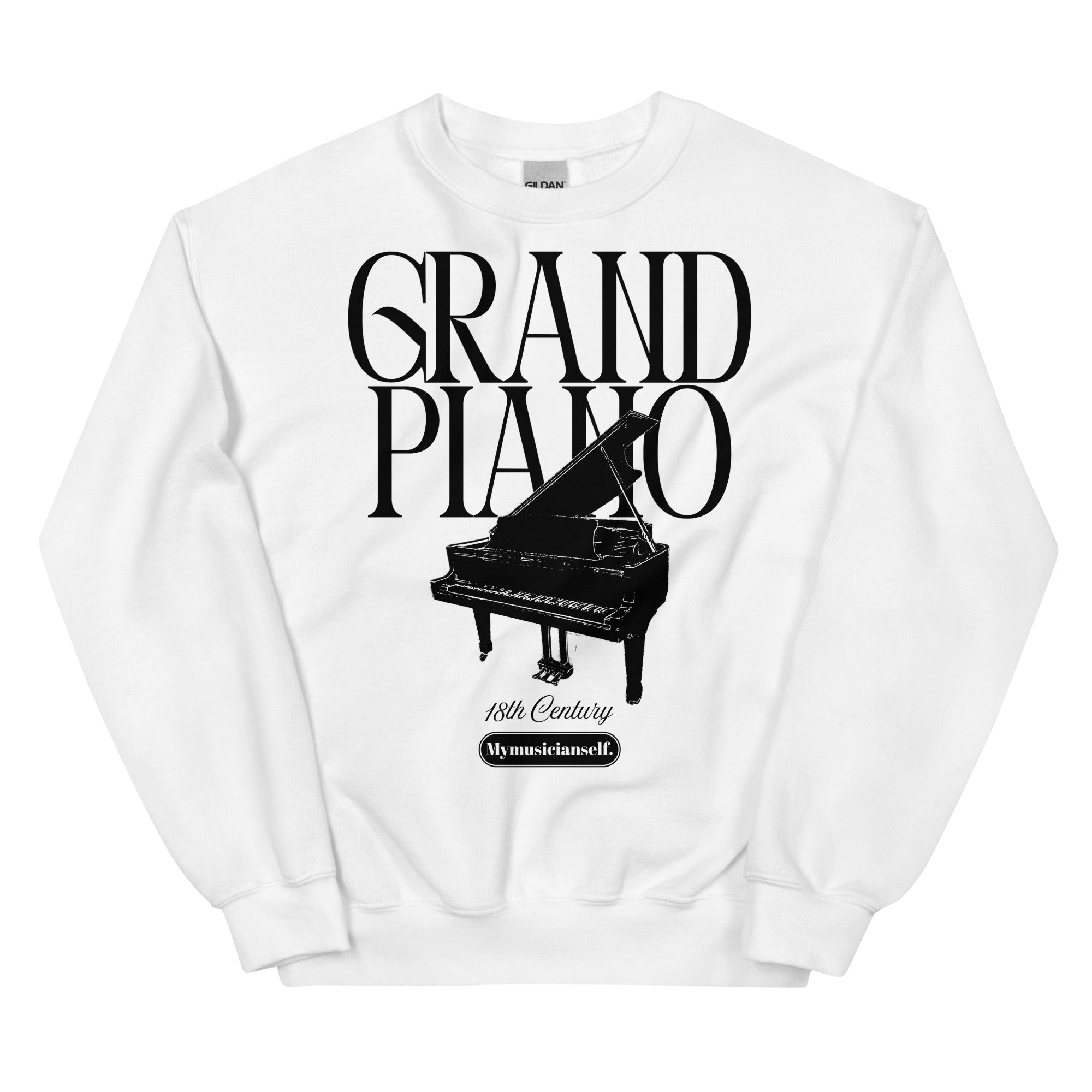 GRAND PIANO SWEATSHIRT - WHITE