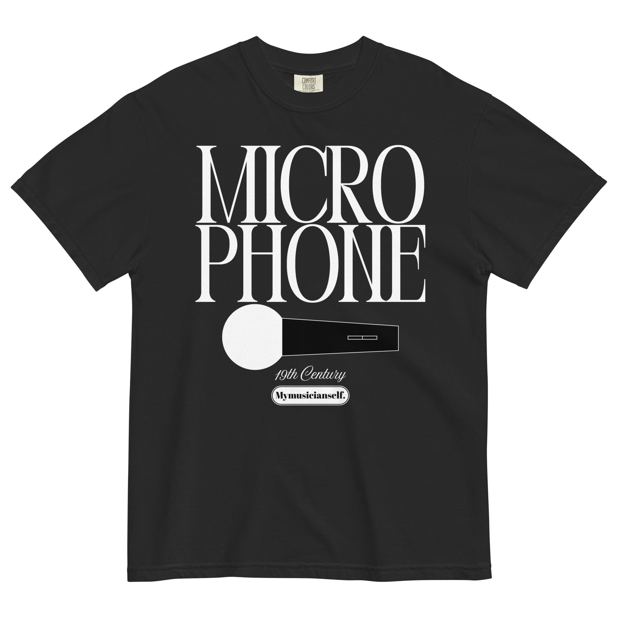 MICROPHONE T-SHIRT - BLACK