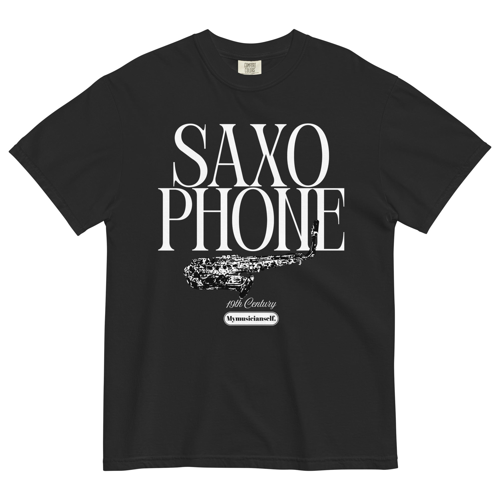 SAXOPHONE T-SHIRT - BLACK