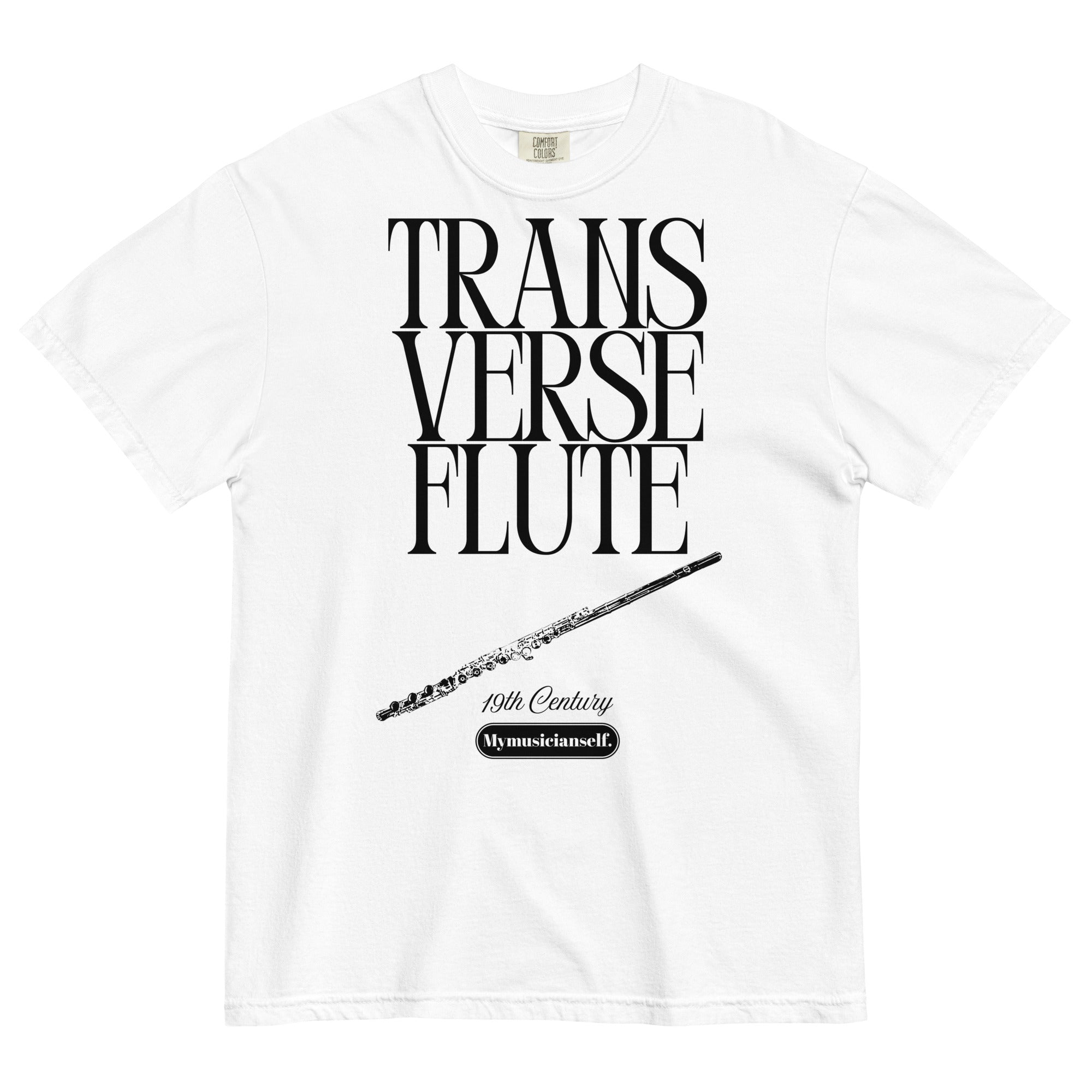 TRANSVERSE FLUTE T-SHIRT - WHITE